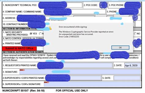 military cac certificate validation failed